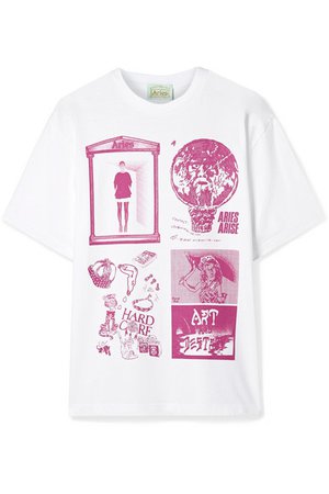 Aries | Zine printed cotton-jersey T-shirt | NET-A-PORTER.COM