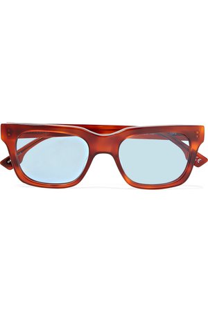 Le Specs | Fellini square-frame tortoiseshell acetate sunglasses | NET-A-PORTER.COM