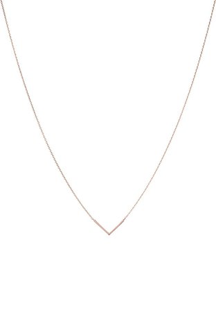 orelia necklace rose gold