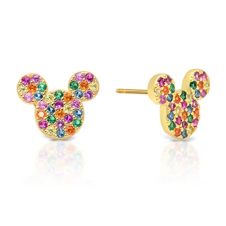 Mickey Mouse Rainbow Icon Earrings by CRISLU | shopDisney