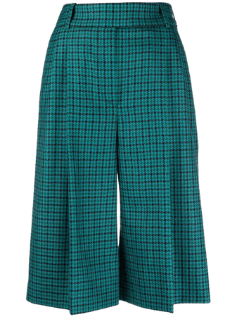 Alexandre Vauthier - Plaid shorts with pleats