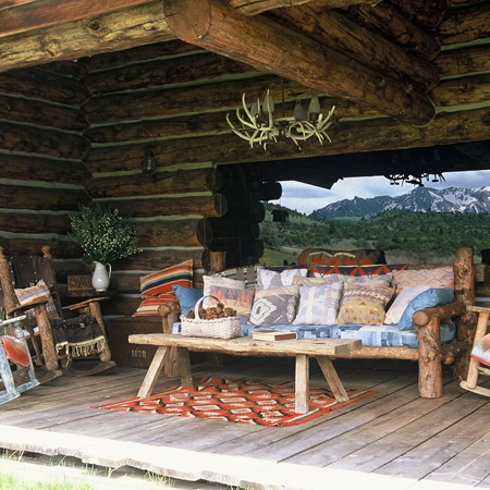 ranch cabin porch
