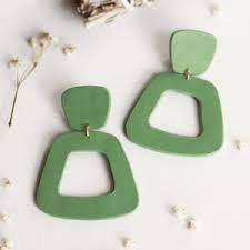 sage green 70s earrings - Google Search
