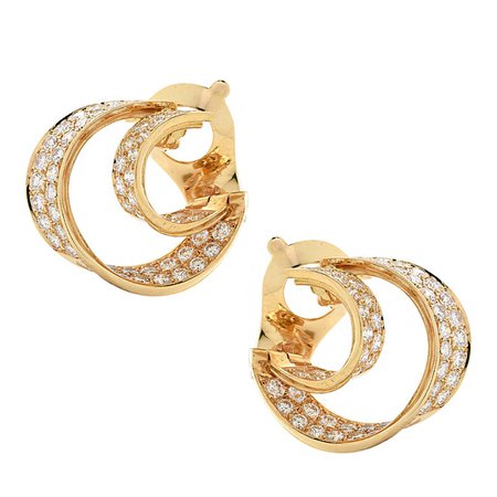 cartier gold hoop earrings - Google Search