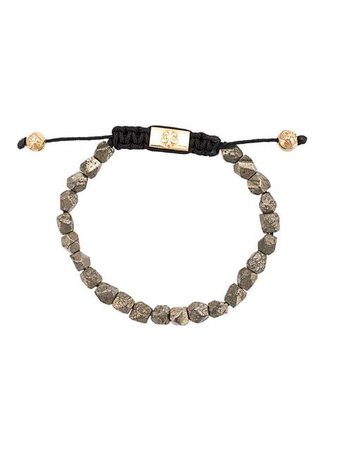 Nialaya Jewelry pyrite beaded bracelet