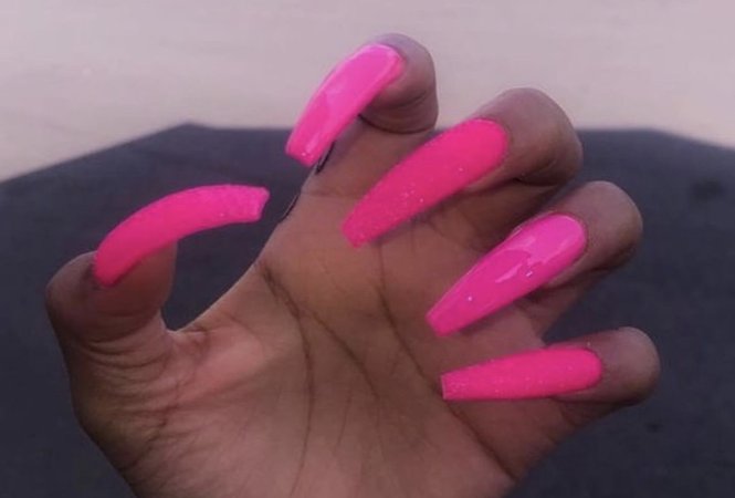 Hot Pink Nails