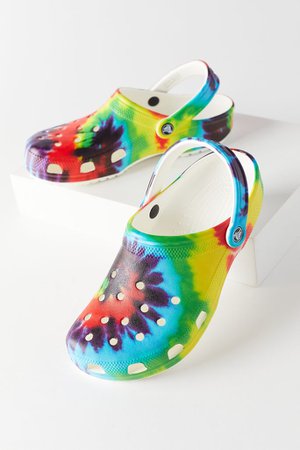 Crocs Classic Tie-Dye Graphic Clog | Urban Outfitters