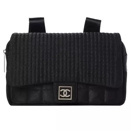Chanel Black Nylon Ski Sport Backpack For Sale at 1stDibs