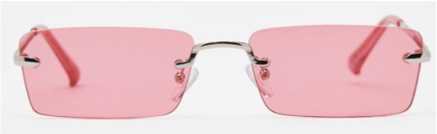 square pink glasses