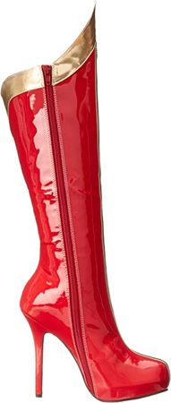 Amazon.com | Ellie Shoes Women's 517 Comet Boot, Red/Gold, 6 M US | Boots