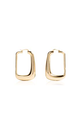 Ovalo Gold-Tone Hoop Earrings By Jacquemus | Moda Operandi