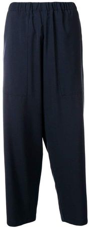 wide leg cropped trousers