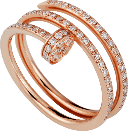 CRB4210900 - Juste un Clou ring - Pink gold, diamonds - Cartier
