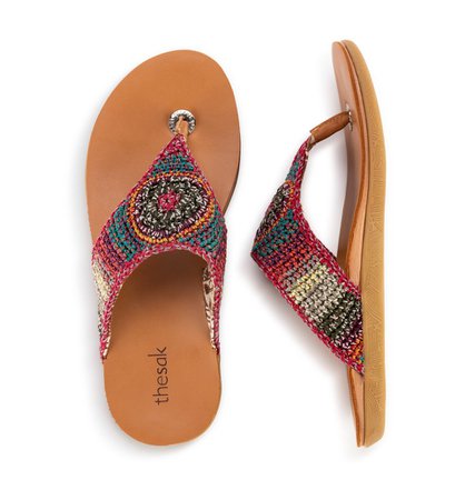 Shana Padded Crochet Sandals – The Sak