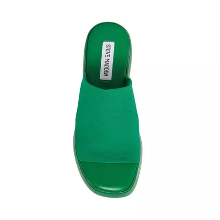 SLINKY30 Green Platform Sandal | Women's Sandals – Steve Madden