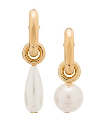 Shop Paco Rabanne pearl drop earrings with Express Delivery - FARFETCH