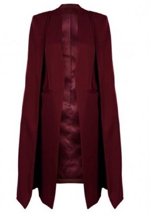 burgundy cape