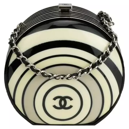 Chanel Vintage Mini Resin Pillbox Minaudière Spring 2006 Clutch For Sale at 1stDibs