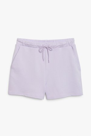 Jersey shorts - Light purple - Shorts - Monki WW