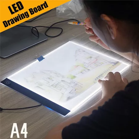 Ультра тонкий A4 светодио дный Light Pad художник световой короб Таблица отслеживание доска для рисования Pad копию картины доска для рисования купить на AliExpress