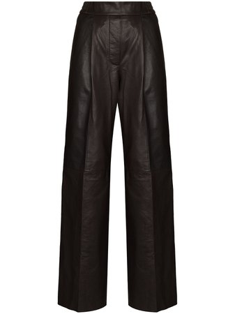 REMAIN Duchesse Leather Trousers - Farfetch