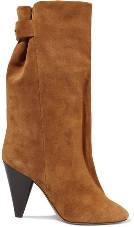 Lakfee Suede Boots - Light brown