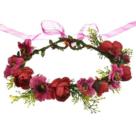 Wedding-Hair-Wreath-Floral-Garland-Headband-Adjustable-Red-Flower-Crown.jpg (1000×1000)