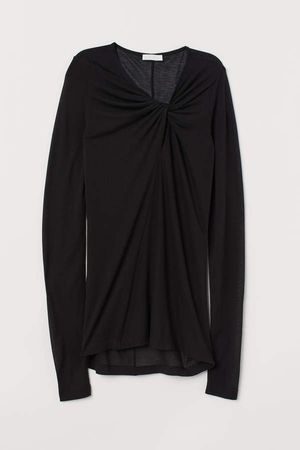 Airy Lyocell Top - Black