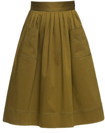 Indie Cotton-Blend Skirt