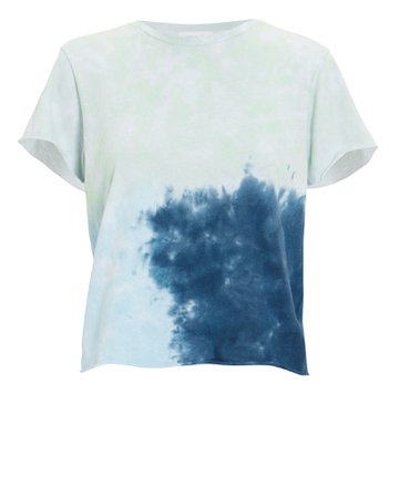 Re/Done | Blue Tie-Dyed T-Shirt