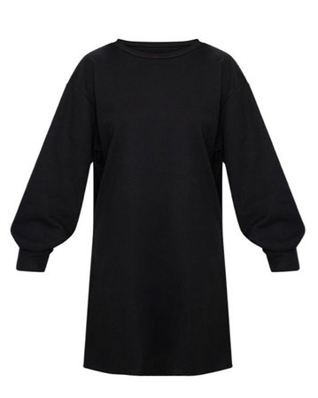black jumper dress