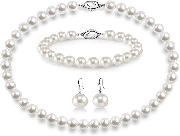 Wedding Jewelry Pearl Set