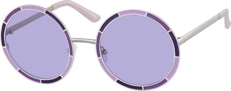 Blue Premium Round Sunglasses #1129716