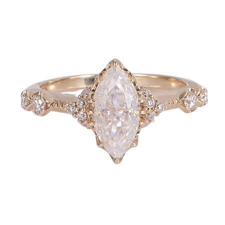vintage marquise moissanite ring