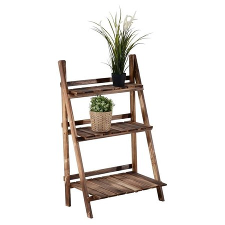 Shop Outsunny 24" Wooden 3-Tier Ladder Plant Stand - Overstock - 22335090