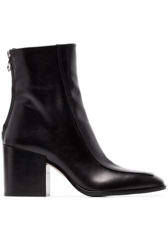 Aeyde Lidia 80Mm Leather Ankle Boots LIDIACALF Black | Farfetch