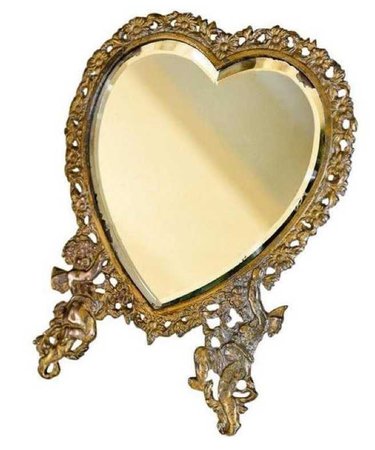 heart shaped mirror