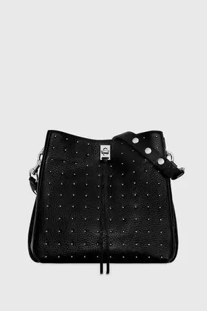 Darren black Shoulder Bag purse With Pin Studs studded Rebecca Minkoff