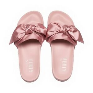 NEW PUMA X Rihanna Fenty Bow Slide Women Sandal Silver Pink 365774 03 UK3 EU35.5 | eBay