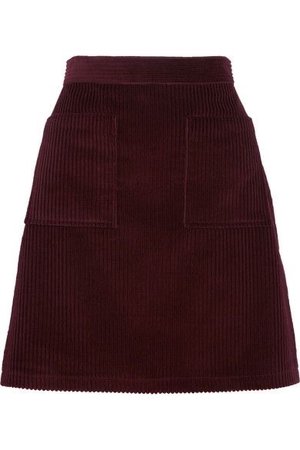 A.P.C. ATELIER DE PRODUCTION ET DE CRÉATION Solene cotton-corduroy mini skirt