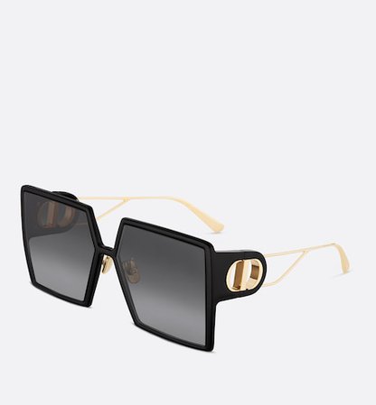 30Montaigne SU Oversized Black Square Sunglasses | DIOR