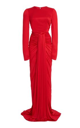 Draped Jersey Organza Gown By Dolce & Gabbana | Moda Operandi
