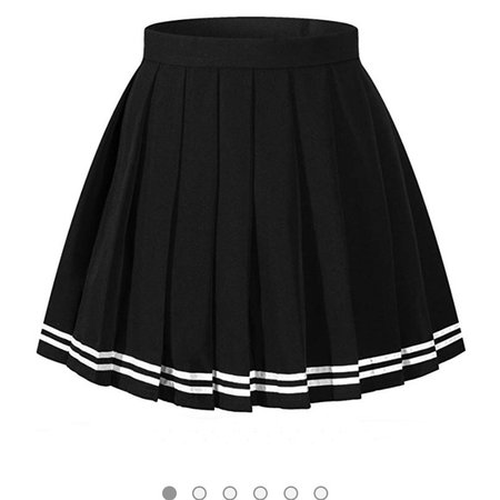 Poshmark Black High waisted cheer skirt in black $13.00