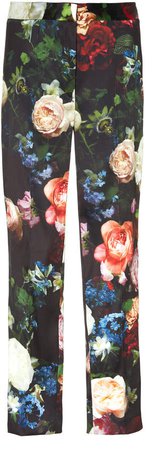Floral Printed Cigarette Pants