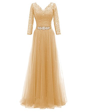 long gold dress formal - Google Search