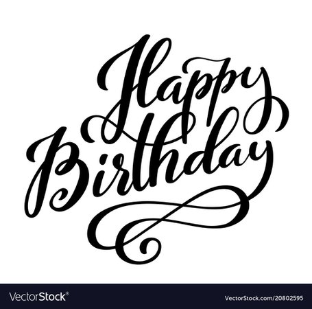 Happy birthday greeting card Royalty Free Vector Image