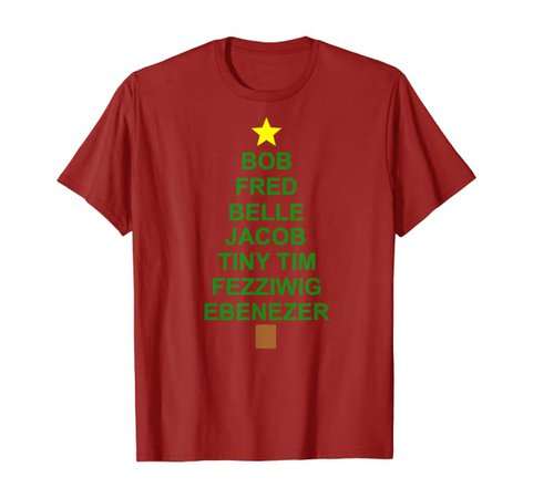 Amazon.com: Charles Dickens A Christmas Carol Shirt-Scrooge Tiny Tim Tee T-Shirt: Clothing