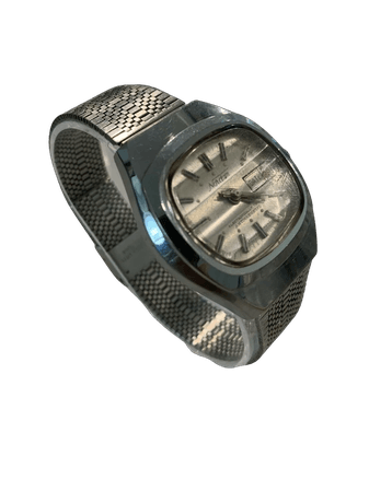 Vintage Mens Nordam Mechanical Wind Swiss Watch 36mm Case Silver Tone