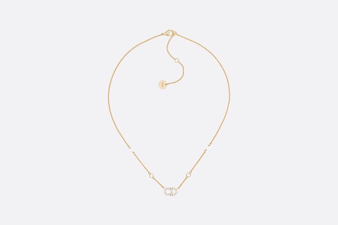 White Resin Pearl Clair D Lune Gold-Finish Necklace - Fashion Jewelry - Women's Fashion | DIOR