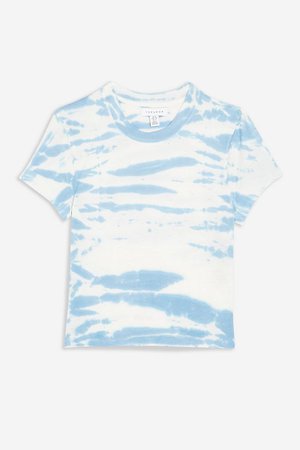 Blue Sky Tie Dye T-Shirt | Topshop